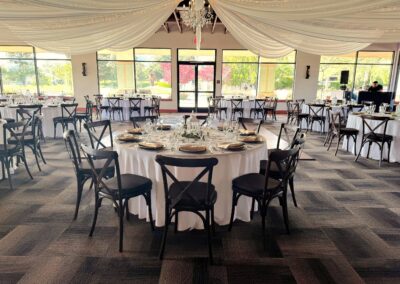 Ivory with Cross Back Chairs