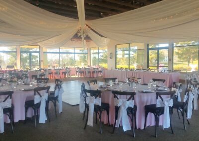 Sweet 16 Birthday Party with Cross Back Chairs